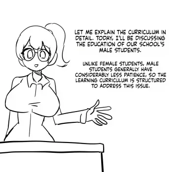 A school in a female-dominated society." manga cover