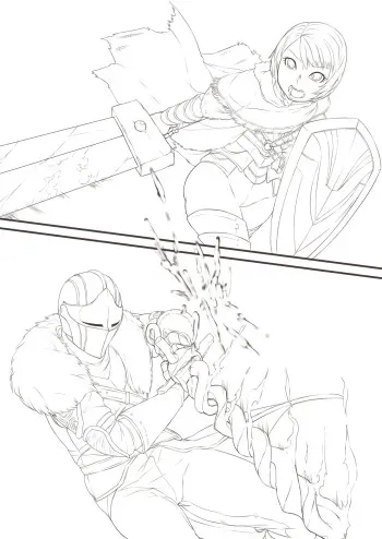 [Xiaohua] Bonfire (Dark Souls 3) manga cover