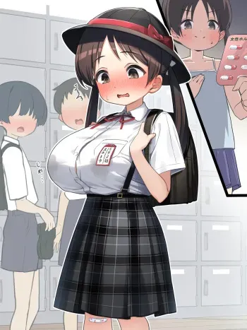 [Kuromasu] Josei Hormone-yaku de Kyonyuu ni Natta Shougaku 5-nensei manga cover