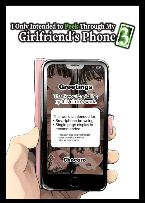 I Only Intended to Peek Through my Girlfriend's Phone 3 manga cover
