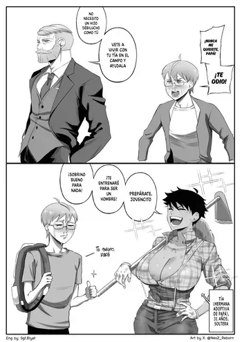 [NesZ] Nabha - Tomboy Aunt｜Nabha - Mi Tía La Tomboy [Spanish] [A_Z] manga cover