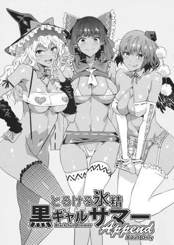 (Shuuki Reitaisai 4) [Alice no Takarabako (Mizuryu Kei)] Torokeru Hyousei Kuro Gal Summer Append (Touhou Project) manga cover