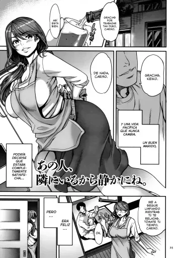 [Tsuzura Kuzukago] Ano Hito, Tonari ni Iru kara Shizuka ni ne. (Tsumaiki - Tsuma no Ikigao ga Mitakute....) [Spanish] [Shirosaki Scans] manga cover
