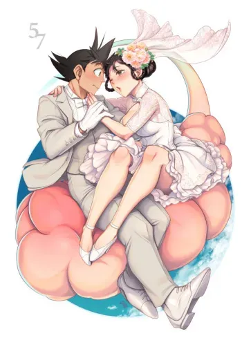 [Harunaga Makito] Goku x Chichi story throughout time manga cover