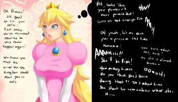 [geshKAW] Bitchy Peach (Super Mario Bros.) manga cover