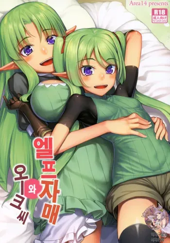 (COMIC1☆11) [Area14 (Kasei)] Elf Shimai to Orc-san | 엘프 자매와 오-크씨 [Korean] manga cover