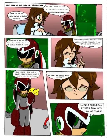 [VCampan] Rock-Gal #3 (Megaman) manga cover