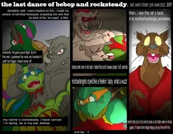 [joe sanchez] the last dance of bebop and rocksteady (Teenage Mutant Ninja Turtles) manga cover