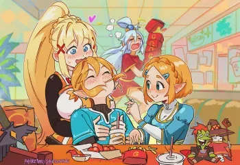 [Snegovski] Friendship scene (Konosuba X Zelda) manga cover