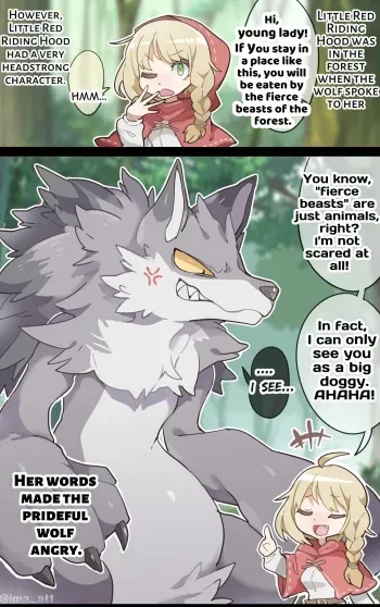 [imaat] The Wolf VORE Little Red Riding Hood [English / Japanese] manga cover