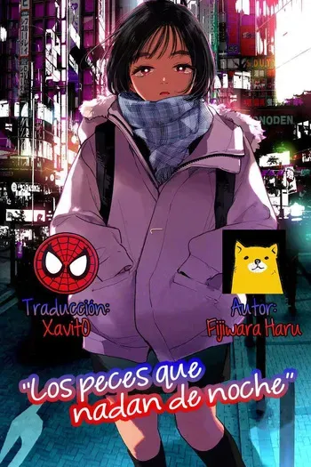 [Fujiwara Haru] Yoru o Oyogu Sakana-tachi wa｜Los peces que nadan de noche [Spanish] [Xavit0_0] manga cover