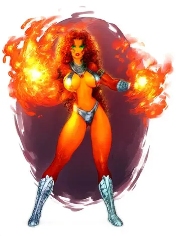 [Ksennin] Starfire, A Princess Slave from Tamaran! (Teen Titans) manga cover