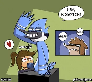 [Garabatoz] Cucking Rigby (Regular Show) manga cover
