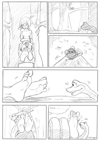 Mowgli vs Kaa by Twomario (Uncensored) manga cover