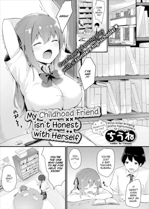 My Childhood Friend Isn't Honest with Herself manga cover