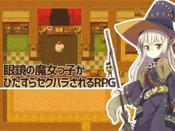 [Aburasoba Biyori] Megane no Majokko ga Hitasura Sekuhara Sareru RPG manga cover