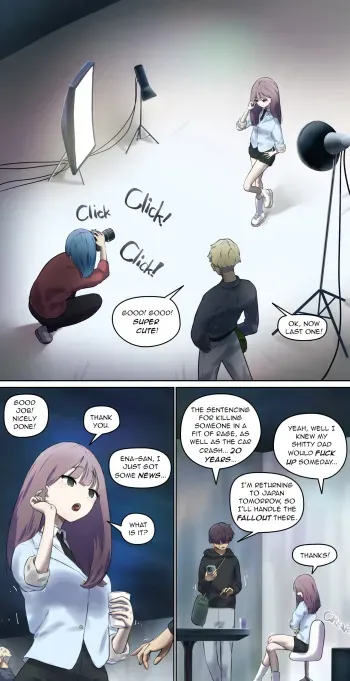 According to the law of the country where I came for the modeling shoot… 【Translated by kochakaden】 manga cover