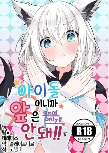 [Hachimiyatei (Hachimiya)] Idol dakara Mae wa Dame!! | 아이돌이니까 앞은 안돼!! (Hololive) [Korean] [팀☆데레마스] [Digital] manga cover