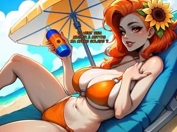 [AverageEE] How (not) to apply sunscreen [French] [Leroux00] [AI Generated] manga cover