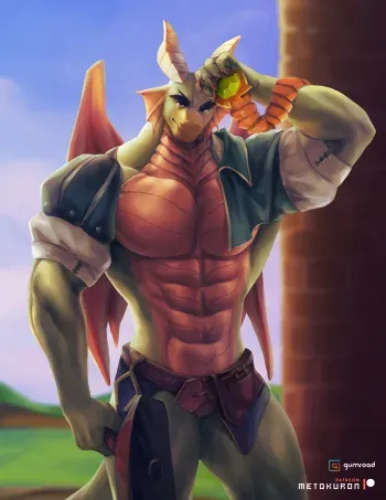 [Metokuron] Week 37 - Nestor | Nestor + Delbin (Spyro the Dragon) manga cover