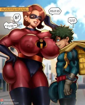 [Wkart] Deku and Elastigirl (My Hero Academia - The Incredibles) manga cover
