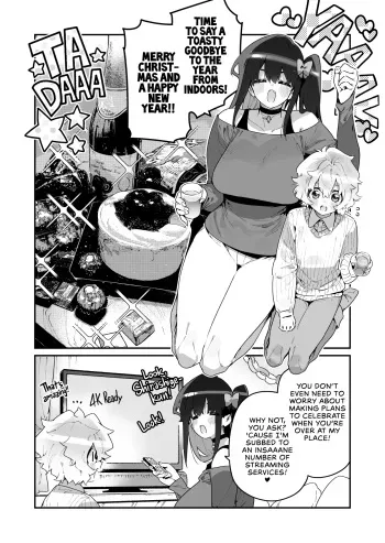 [Gyuutan Teishoku e no Koi (Chomoran)] Kurasumeito No Joshi Inma To Nenmatsu O Sugosu Danshi No Hanashi | A Boy Spends the End of the Year with his Succubus Classmate [English] [head empty] manga cover