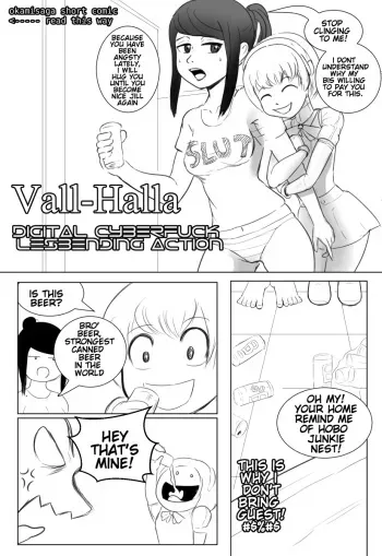 [Okamisaga] Vall-Halla Digital Cyberfuck Lesbending Action [English] manga cover