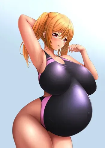 [夏記] ボテ腹限界スクール水着☀ | ボテ腹な宮下愛ちゃん manga cover