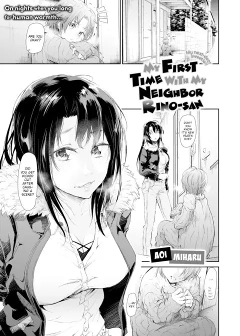 My First Time With My Neighbor Rino-san manga cover