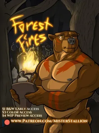 [MisterStallion] Forest Fires (B&W) manga cover