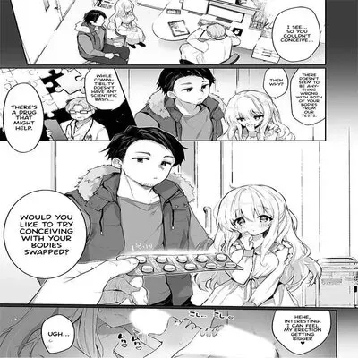 Body Swapped Husband And Wife Baby-Making Sex! [Original] manga cover