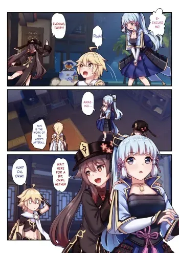 The Traveler's Wives Hu tao & Kamisato Ayaka manga cover