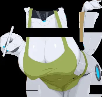 cat waitress robot manga cover