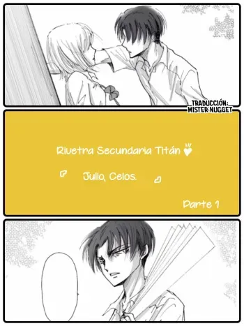 [(仁希くらら@Ｌａｚｕｌｉｔｅ)] Rivetra Secundaria Titán - 『Julio, Celos ♪』Parte 1 y 2 (Shingeki no Kyojin) [Spanish] [Mr. Nugget] manga cover