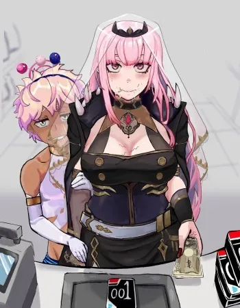 [Mobu Mobi] Calli and San Off Collab (Hololive) manga cover
