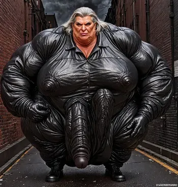 Leather fatty granny futas 2 [AI Generated] manga cover