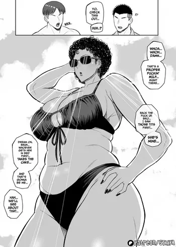 Mommy at beach manga cover
