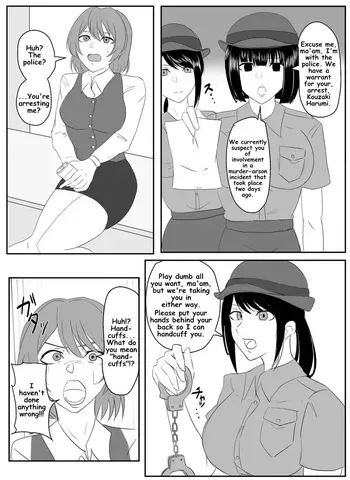 A young lady being arrested. Chapter 1-8 [English] manga cover