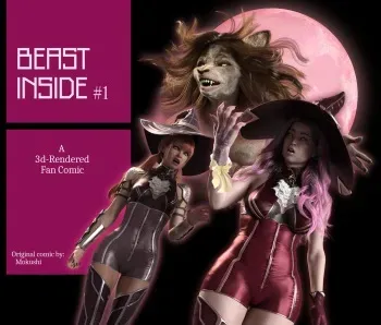 Beast Inside #1 A 3d-Rendered Fan Comic manga cover