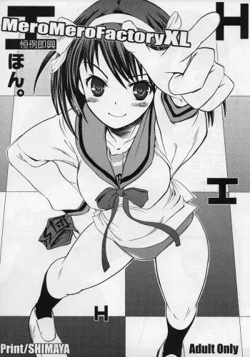 (C70) [MeroMeroFactory XL (Mochisuke Teru)] H Hon. (Suzumiya Haruhi no Yuuutsu) manga cover