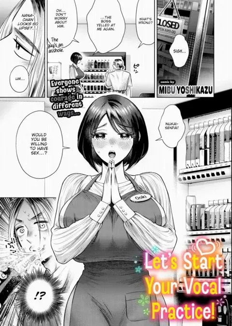 Let's Start Your Vocal Practice! manga cover