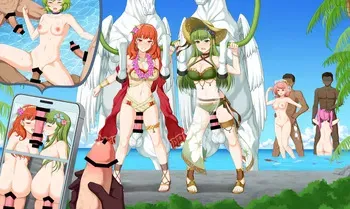 Swimsuit Celica, Paola and others are attacked by bandits あすも / Pazu_056 manga cover