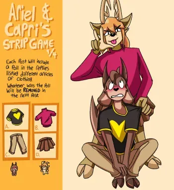 [DeerKid] Ariel & Capri's Strip Game manga cover