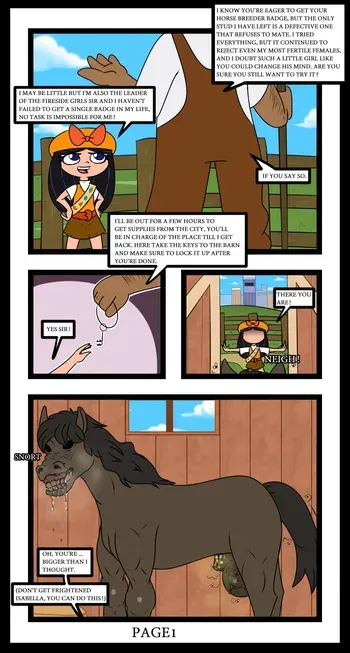 [CatInHeat (Sonic3)] Horse Breeder Isabella (Nasty Version) manga cover