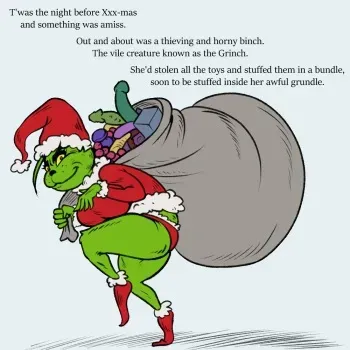 [Pixxxel] T'was the Night before Xxx-mas... (How the Grinch stole Christmas) [English] manga cover