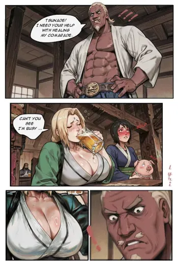 Tsunade X Raikage Comic+Extras manga cover