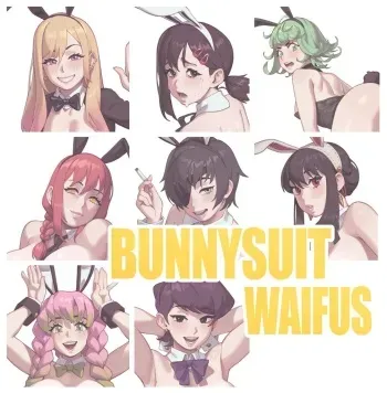 [Rizdraws] Bunny Suit Waifus manga cover