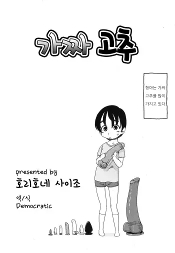 [Horihone Saizou] Nise Chinko | 가짜 고추 (Koushoku Shounen Vol. 07) [Korean] [Democratic] manga cover