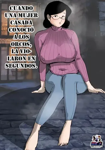 [Pietoro] Hitozuma ga Orc to Attara Byou de Hamerareta.｜Cuando una Mujer Casada Conoció a los Orcos la Violaron en Segundos. [Español] [KnightsMighty] manga cover