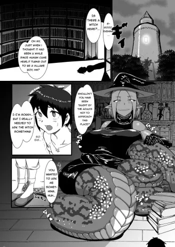 Witch lamia vore manga cover